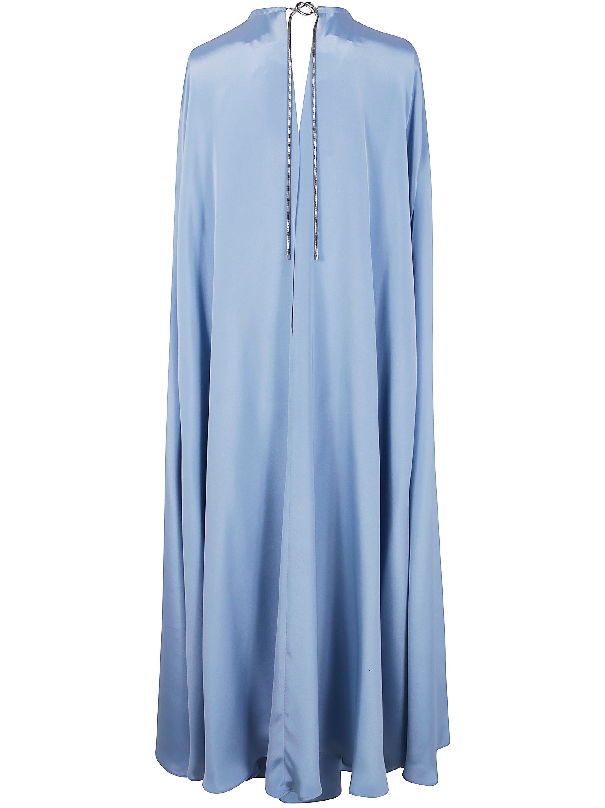 MAX MARA PIANOFORTE Mini Silk Crepe Dress with Cape