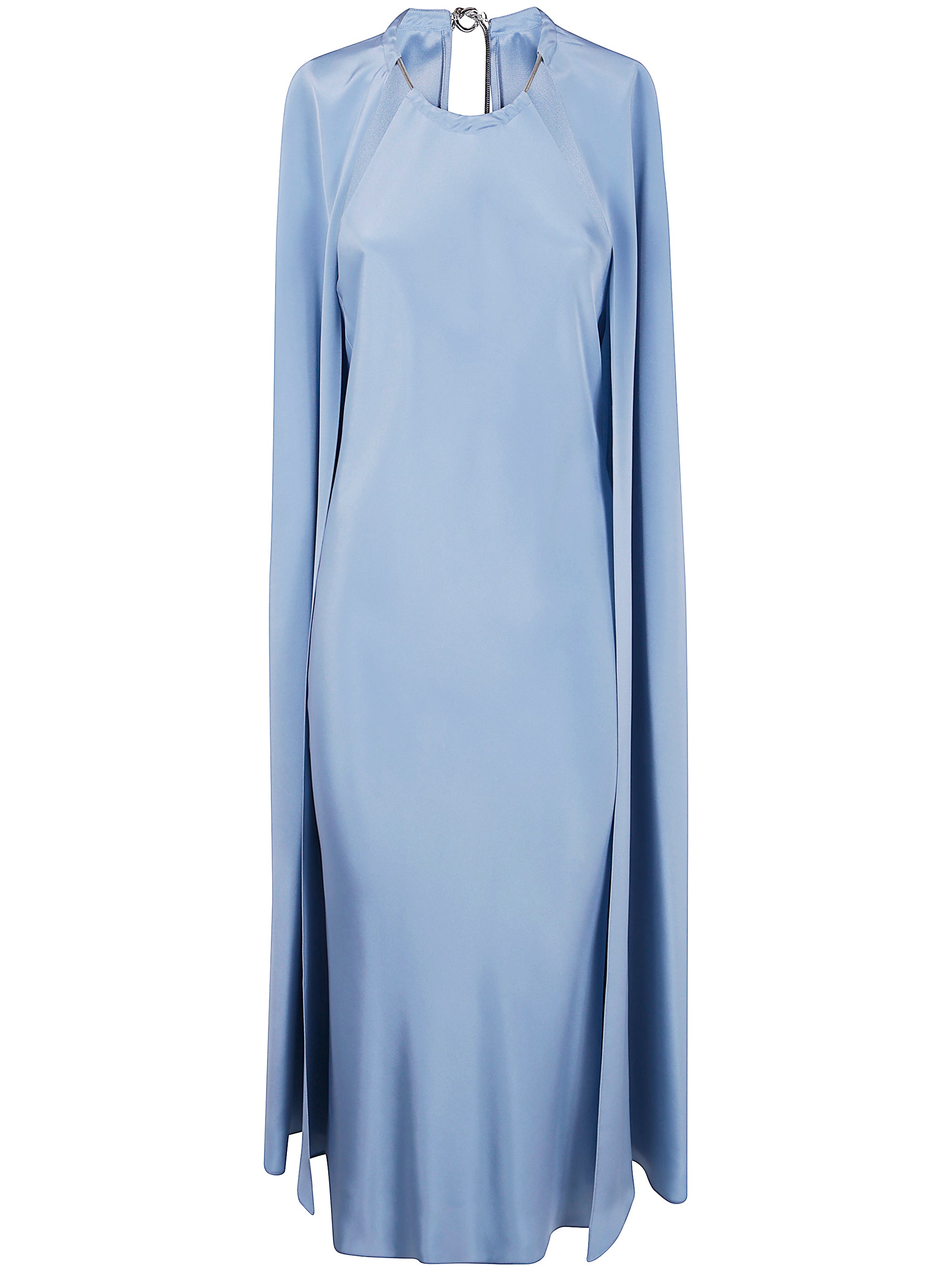 MAX MARA PIANOFORTE Mini Silk Crepe Dress with Cape