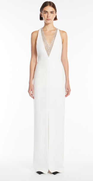 MAX MARA PIANOFORTE Mini Sequin V-Neck Dress