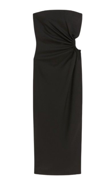 MAX MARA Sleeveless Gathered Mini Dress with Side Zip