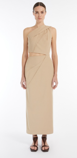 MAX MARA Concealed Zip Asymmetric Dress