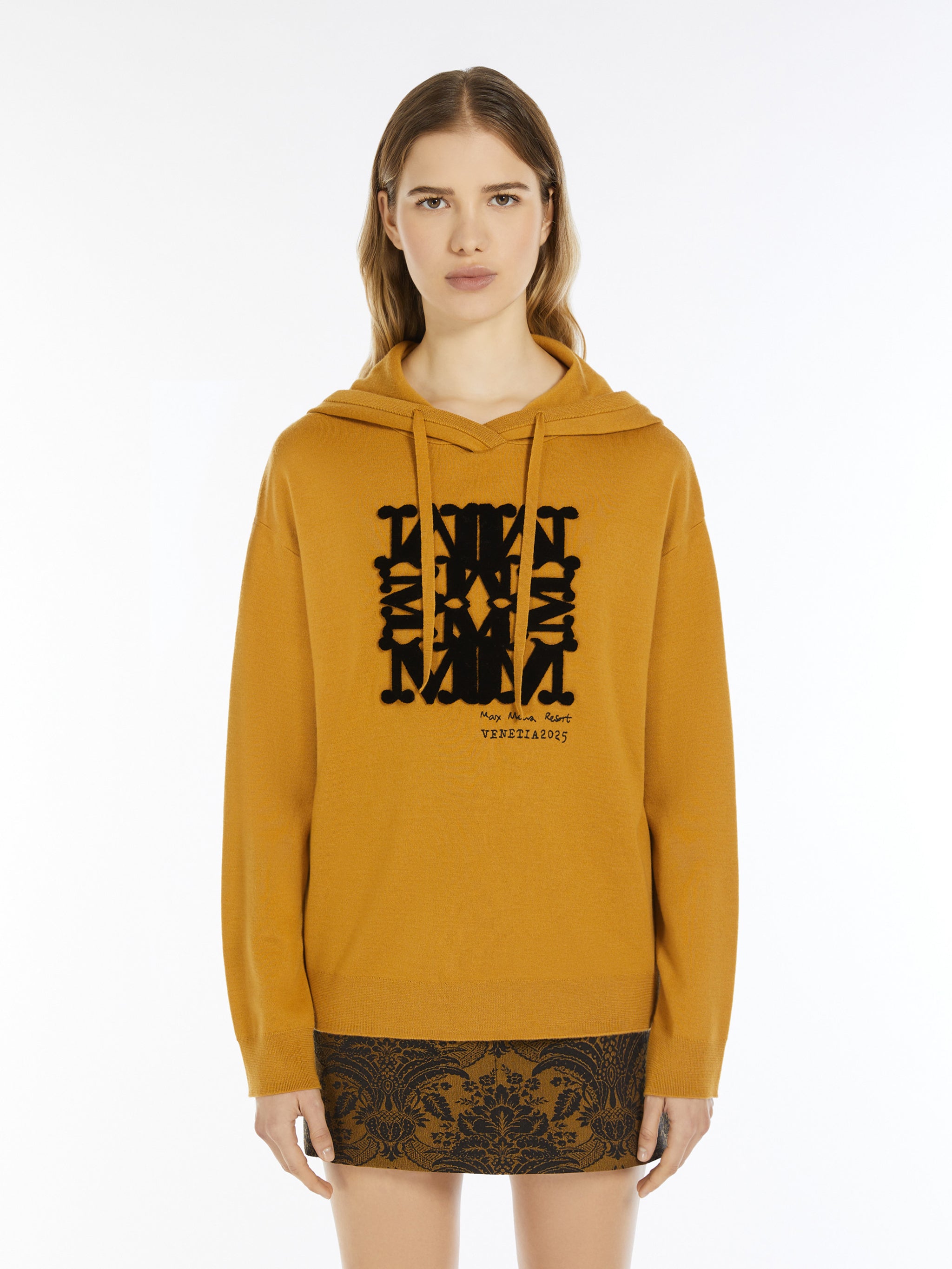 MAX MARA Casual Drawstring Hood Sweatshirt Size S