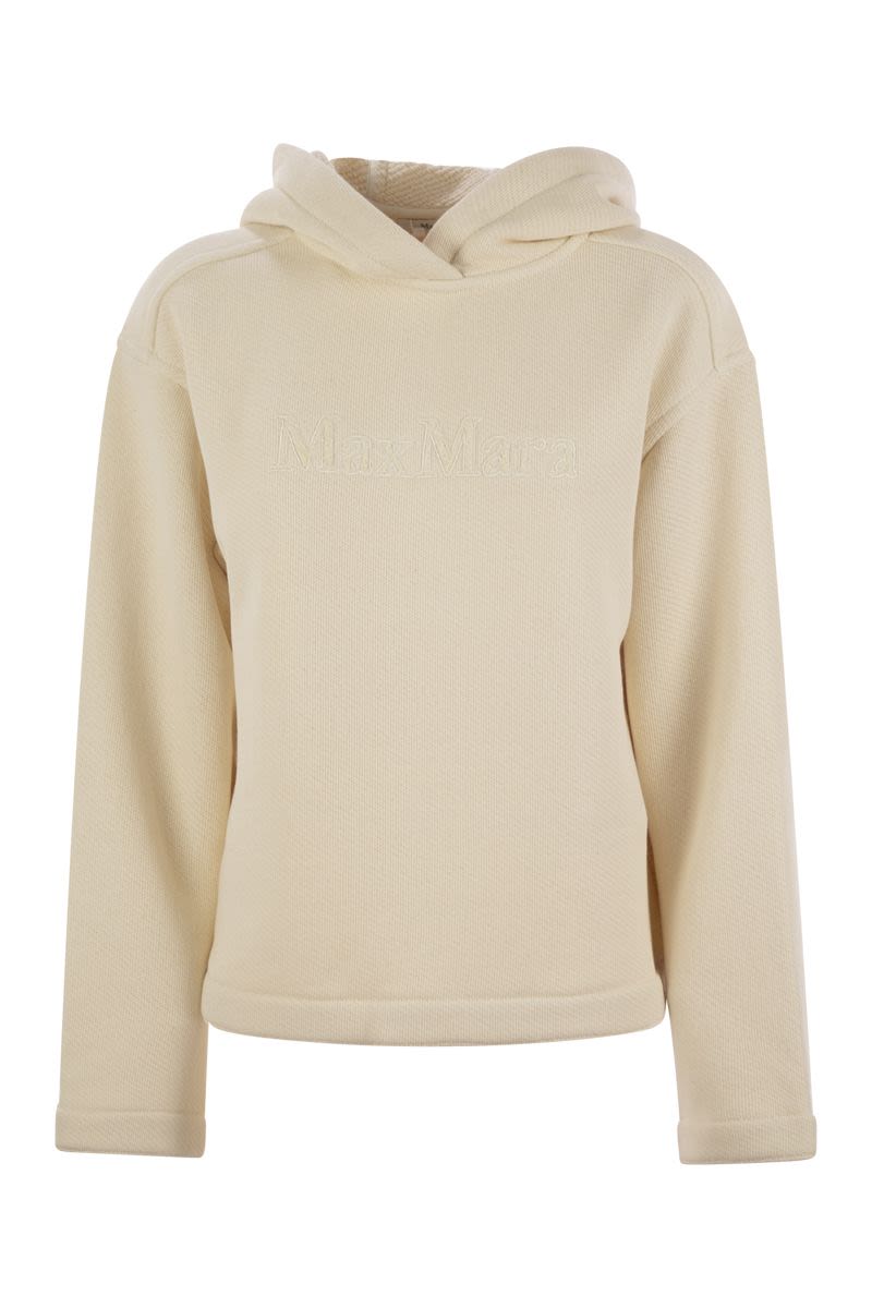 MAX MARA Oversized Embroidered Hoodie T-Shirt