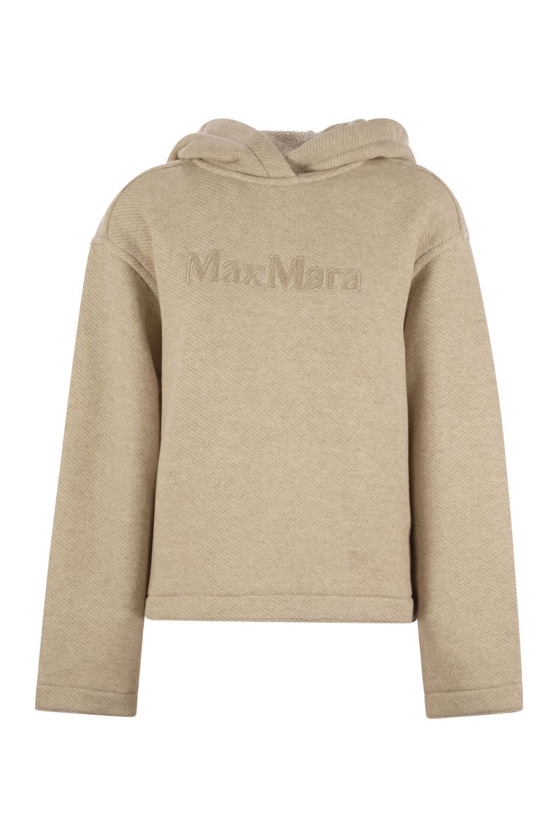 MAX MARA Oversized Embroidered Hoodie T-Shirt