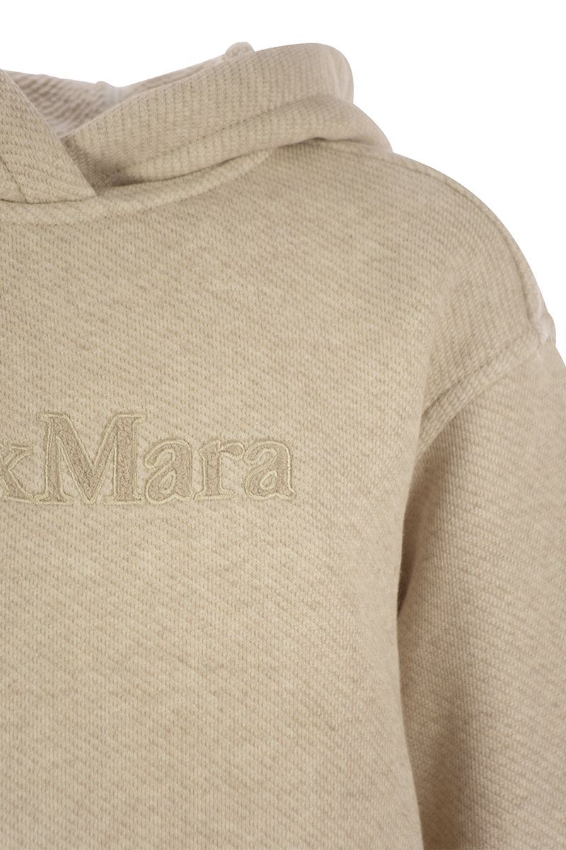 MAX MARA Oversized Embroidered Hoodie T-Shirt