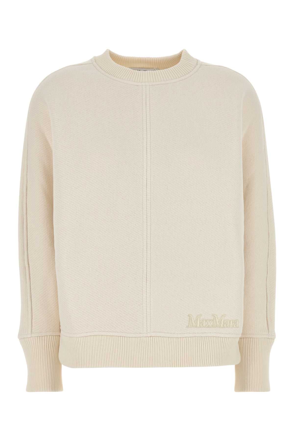 MAX MARA Ivory Cotton Blend Cardigan