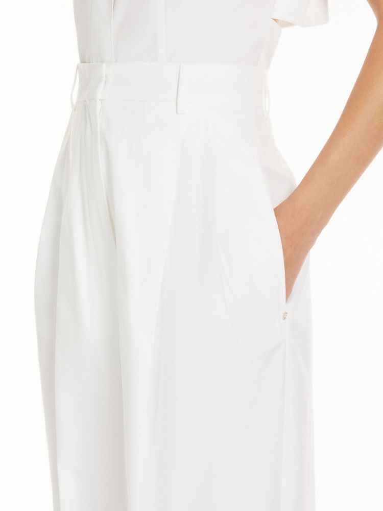 MAX MARA SPORTMAX Leone Pences Cotton Trousers - Women's Fit