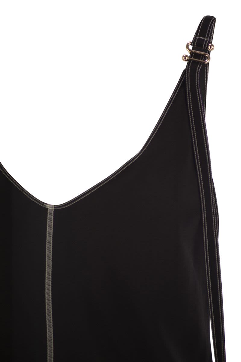 MAX MARA SPORTMAX Long Dress with Adjustable Shoulder Straps