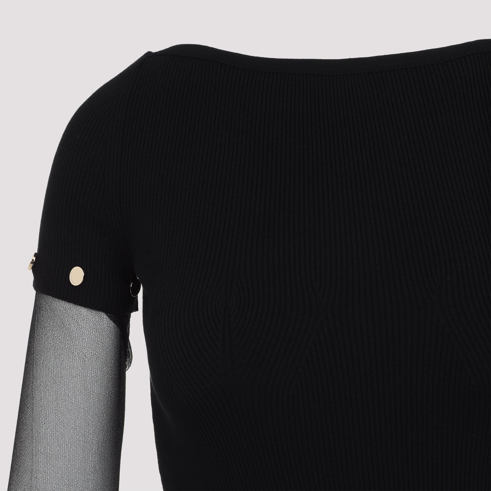 MAX MARA SPORTMAX Transparent Sleeves Mini Dress