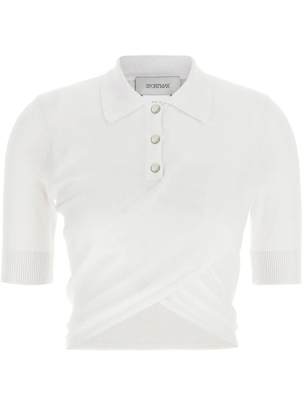 MAX MARA SPORTMAX Cropped Polo Shirt for Women - SS25