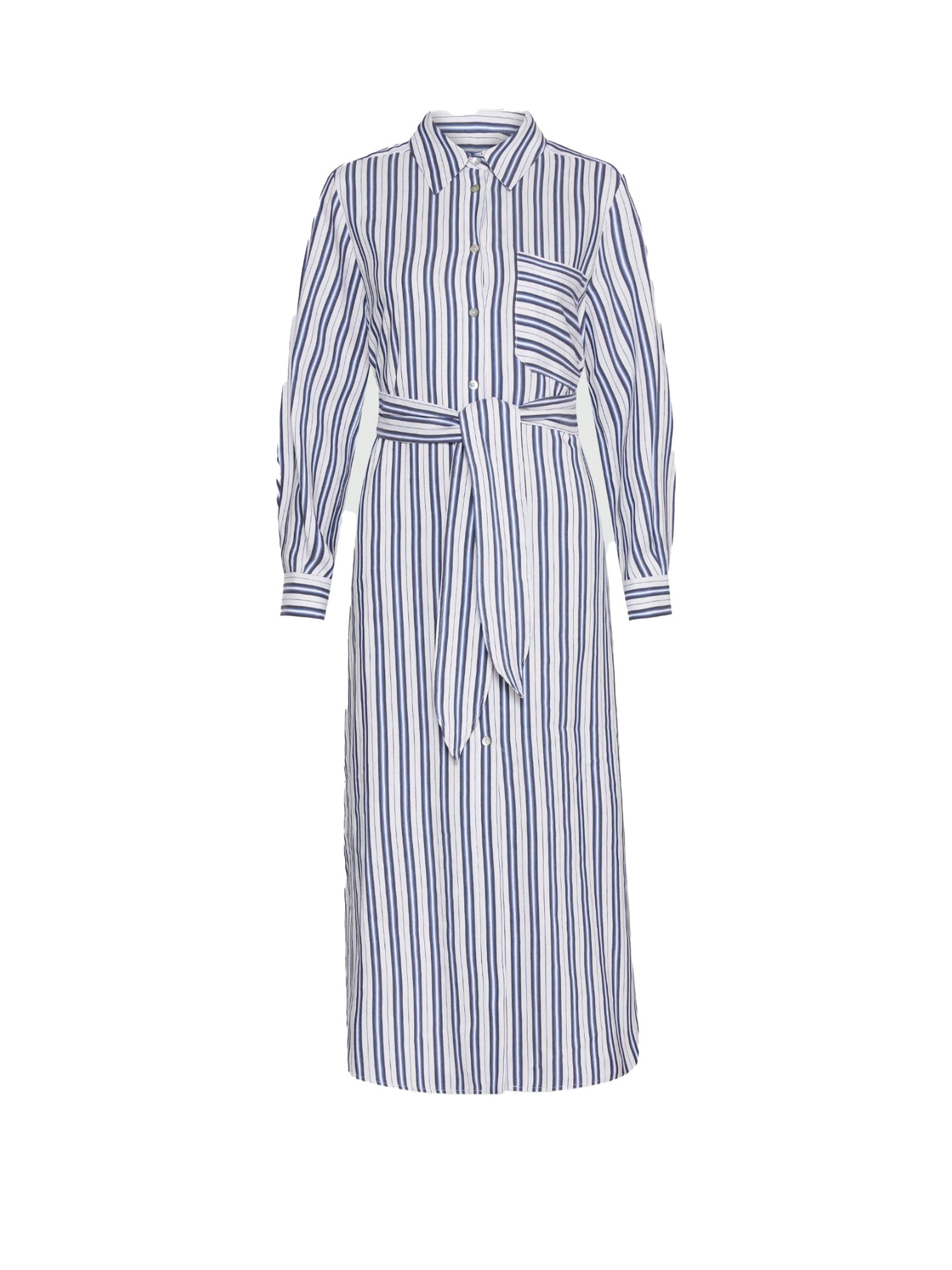 MARELLA Long Sleeve Striped Mini Dress