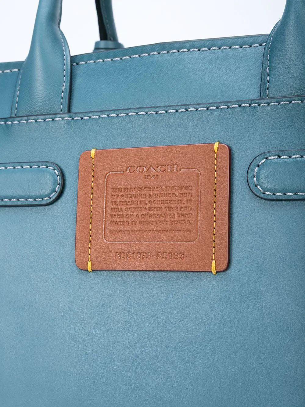 COACH Mixed Leather Double Swagger Satchel - Mini Size