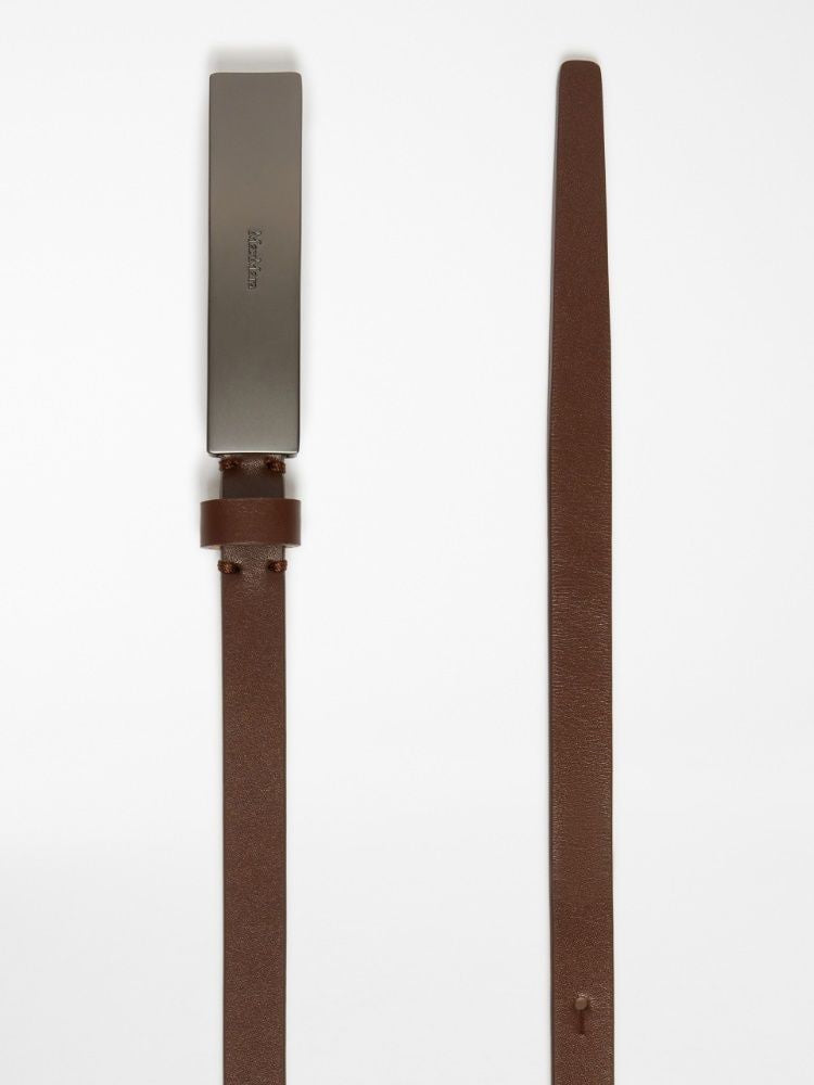 MAX MARA Elegant Mini Leather Belt for Women