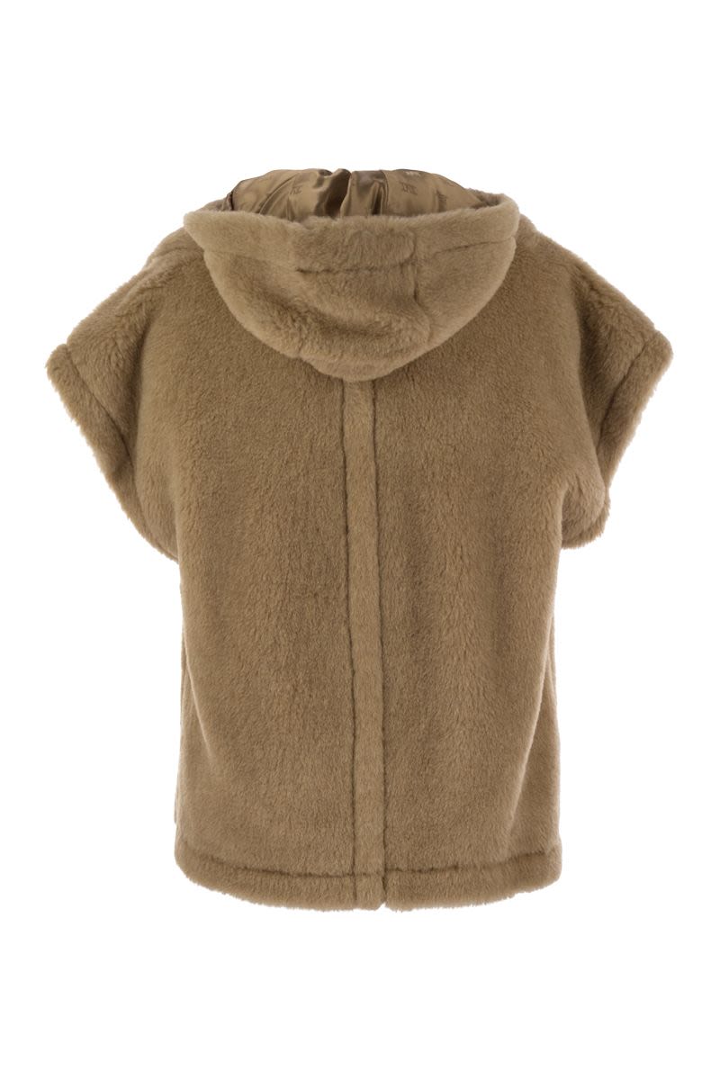 MAX MARA Iconic Teddy Fabric Cape Vest