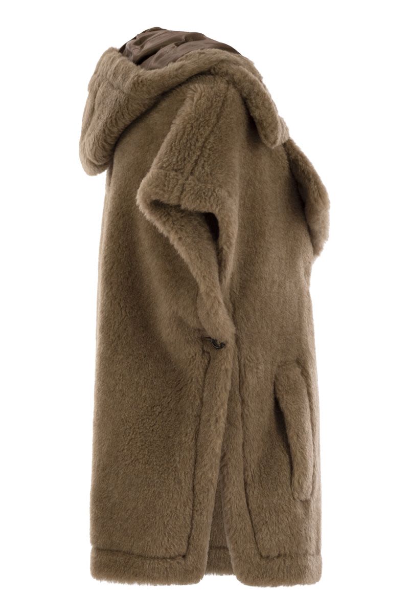 MAX MARA Teddy Fabric Cape Vest