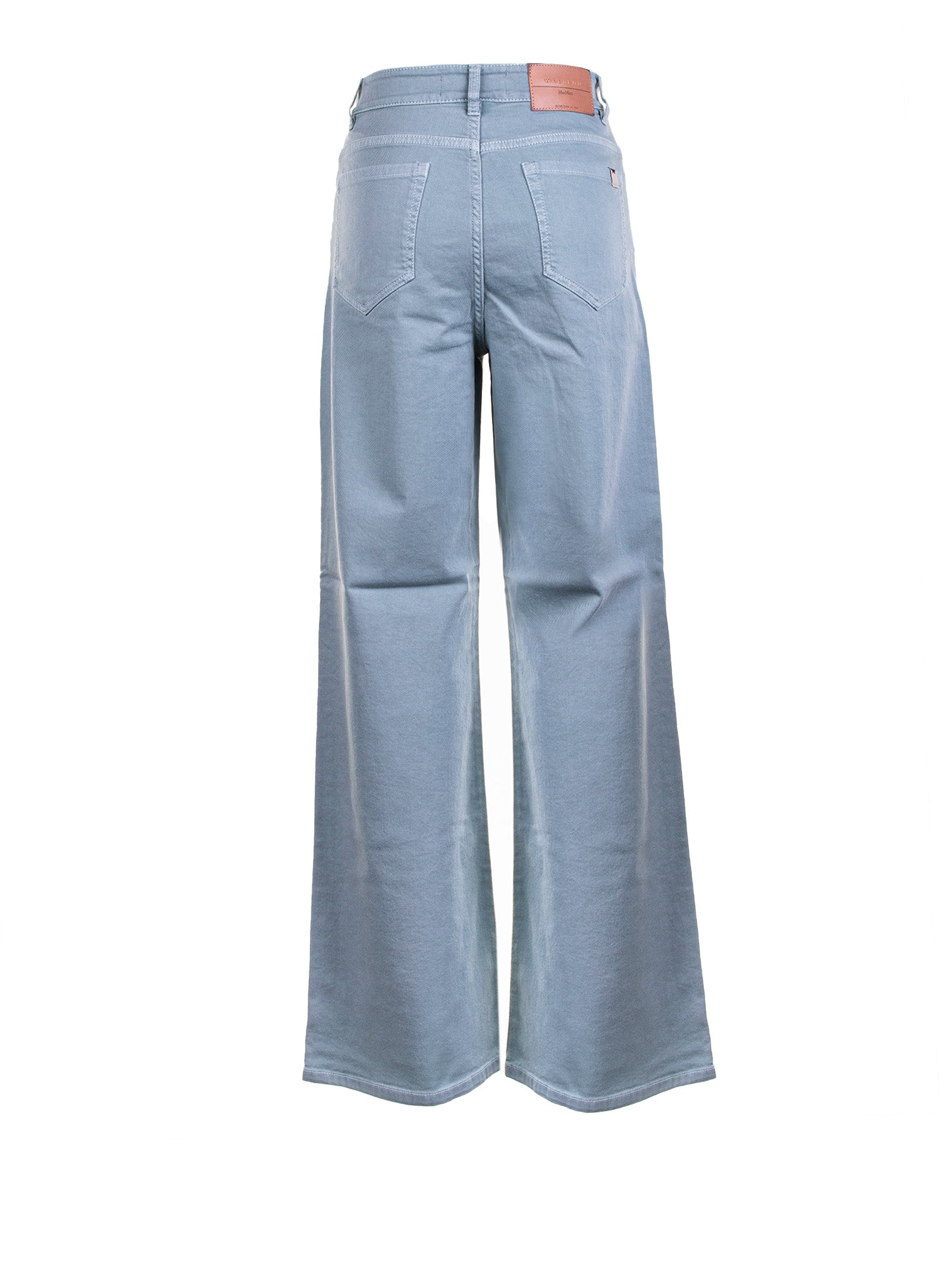 WEEKEND MAX MARA Wide Leg Cotton Drill Trousers - SS25