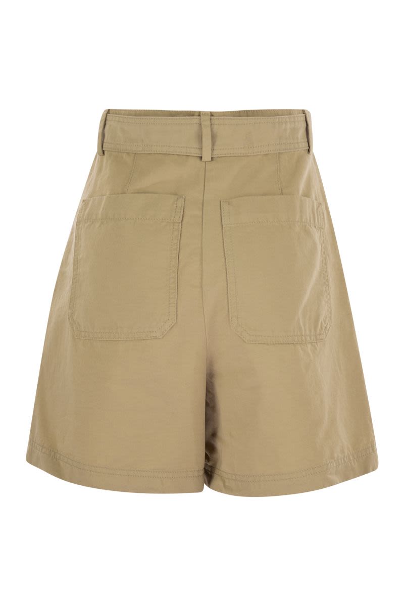 WEEKEND MAX MARA Flared Bermuda Shorts with Matching Belt - Women's