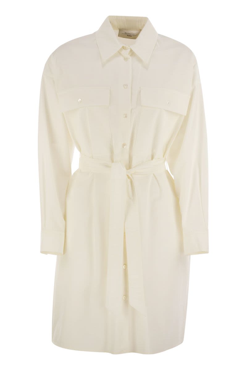 WEEKEND MAX MARA Mini Poplin Chemise Dress