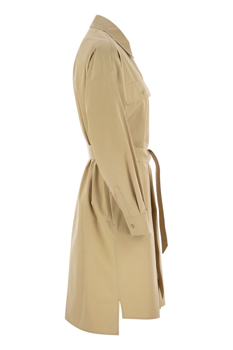 WEEKEND MAX MARA Classic Poplin Chemise Mini Dress