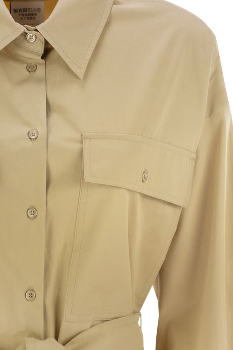 WEEKEND MAX MARA Classic Poplin Chemise Mini Dress