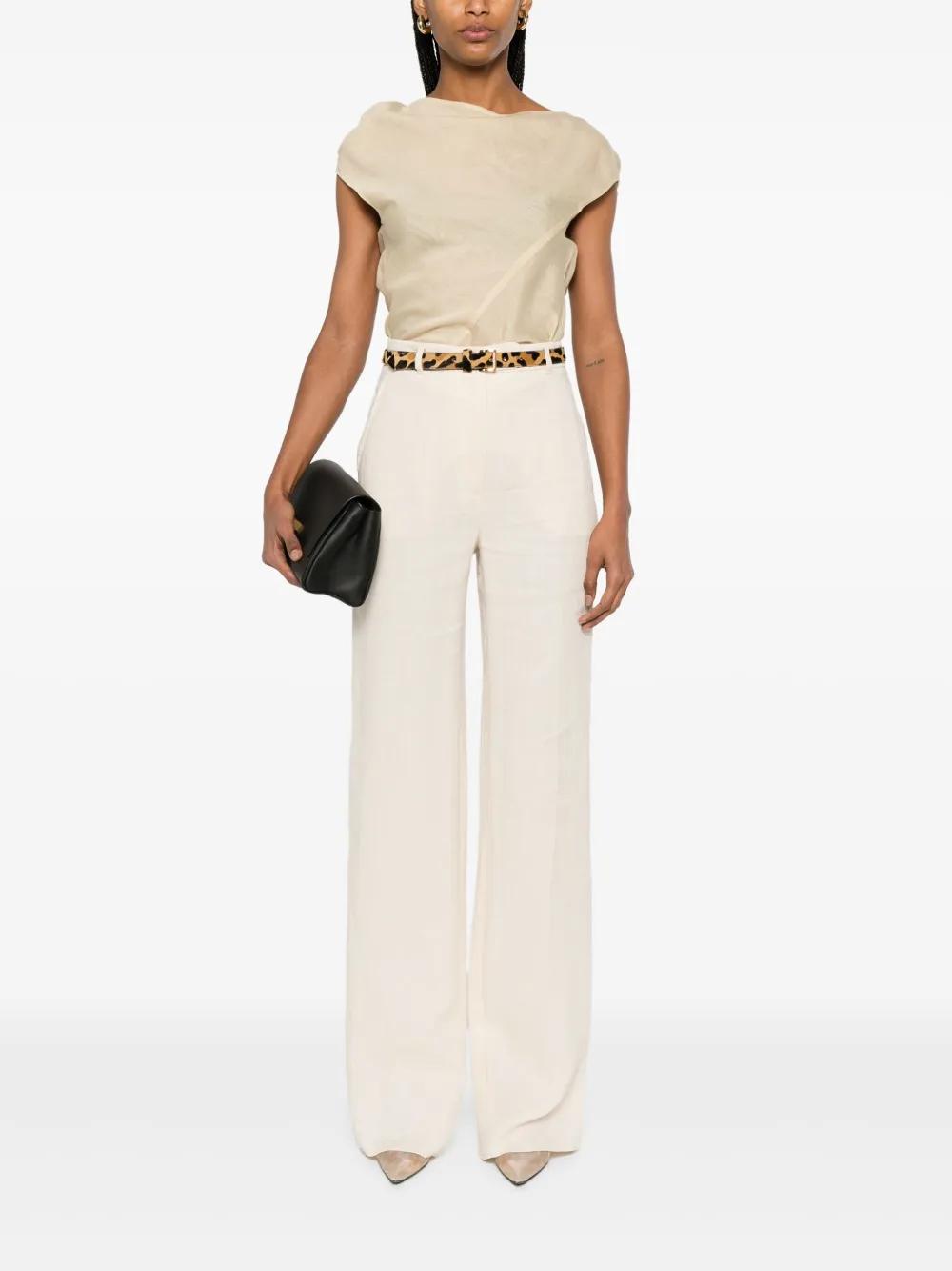 MAX MARA STUDIO Butter Linen Trousers