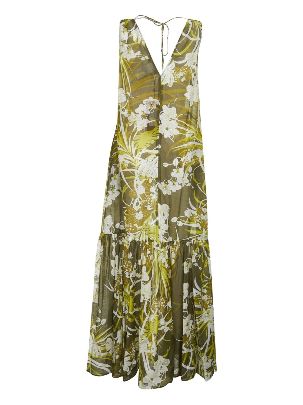 MAX MARA STUDIO Floral Sleeveless Tiered Mini Dress for Women