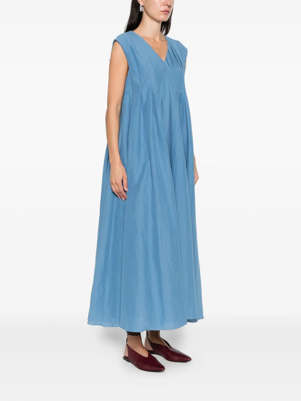 S MAX MARA Elegant Flared Sleeveless Dress - Size 40