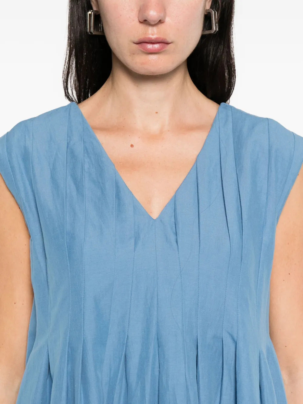 S MAX MARA Elegant Flared Sleeveless Dress - Size 40