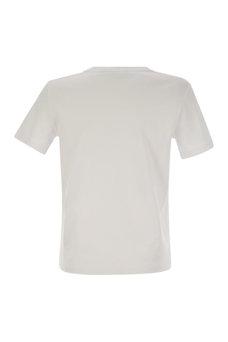 S MAX MARA Soft Cotton Print T-Shirt for Women - Regular Fit