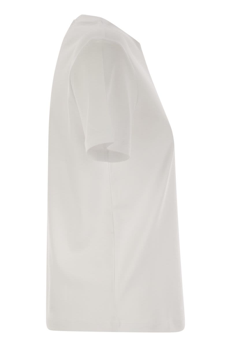 S MAX MARA Soft Cotton Print T-Shirt for Women - Regular Fit