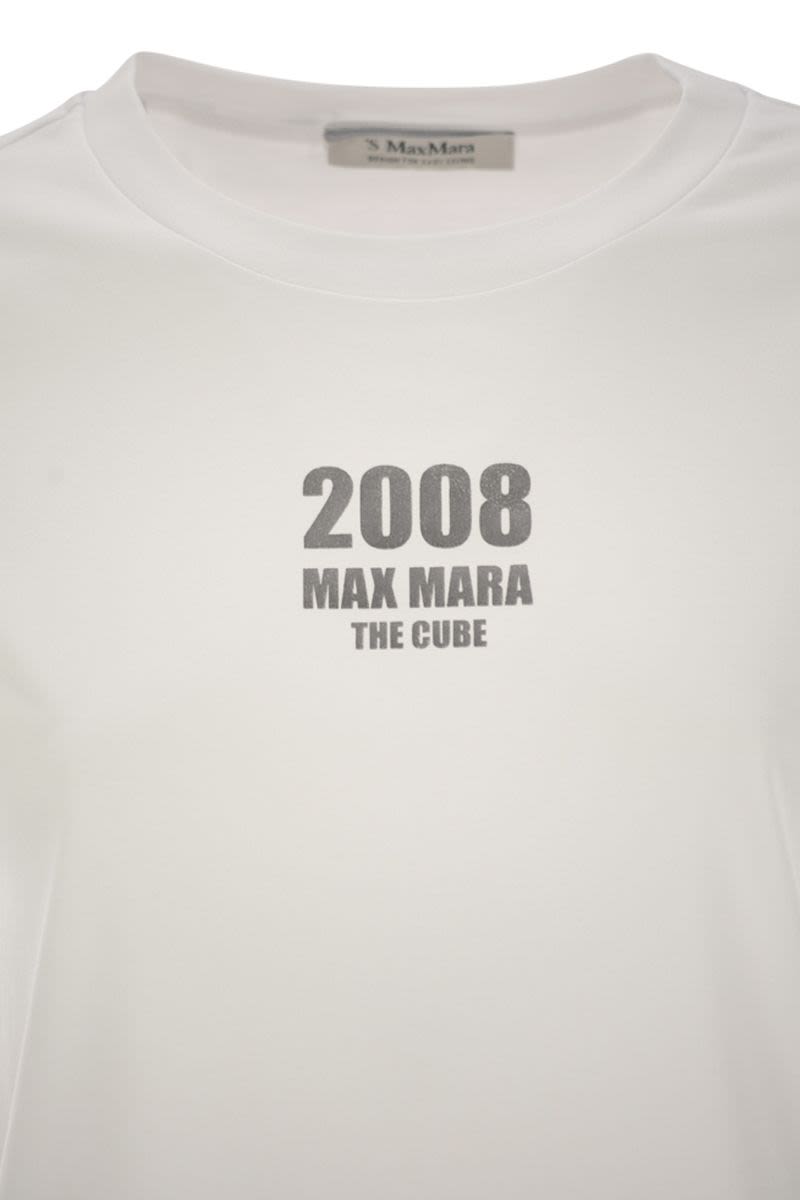 S MAX MARA Soft Cotton Print T-Shirt for Women - Regular Fit