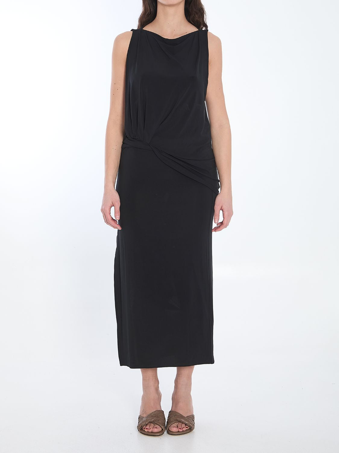 JACQUEMUS The Long Peplo Dress