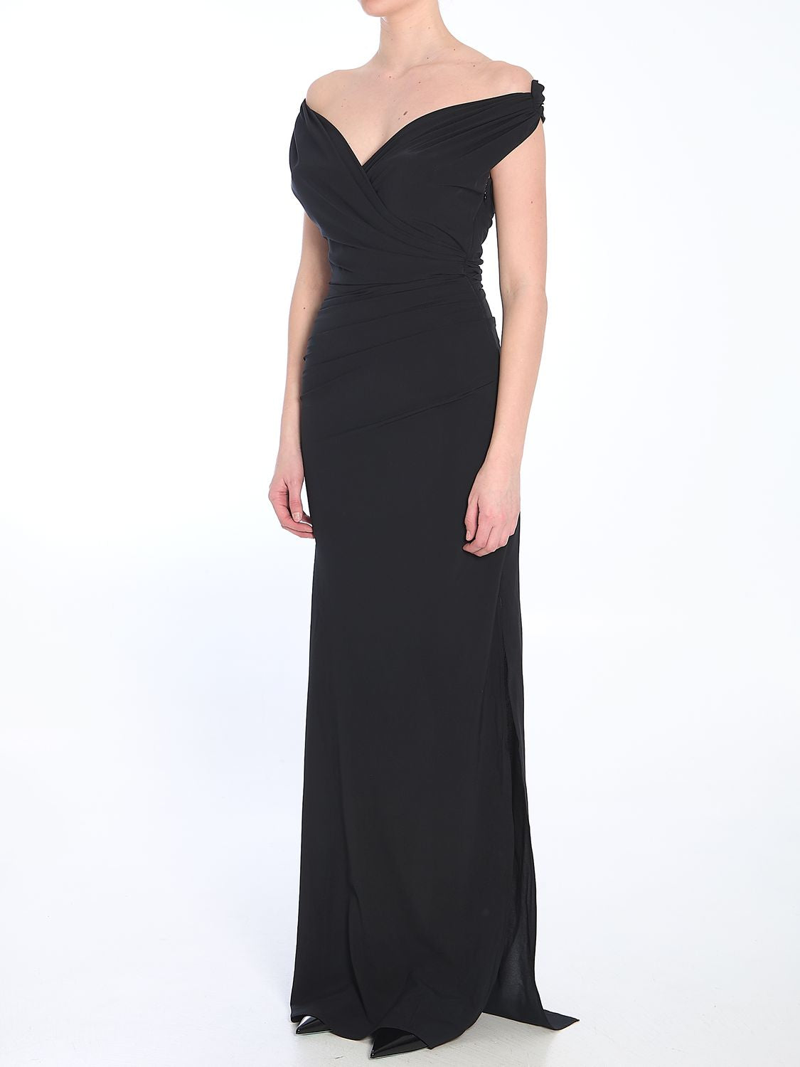 JACQUEMUS Draped Long Dress