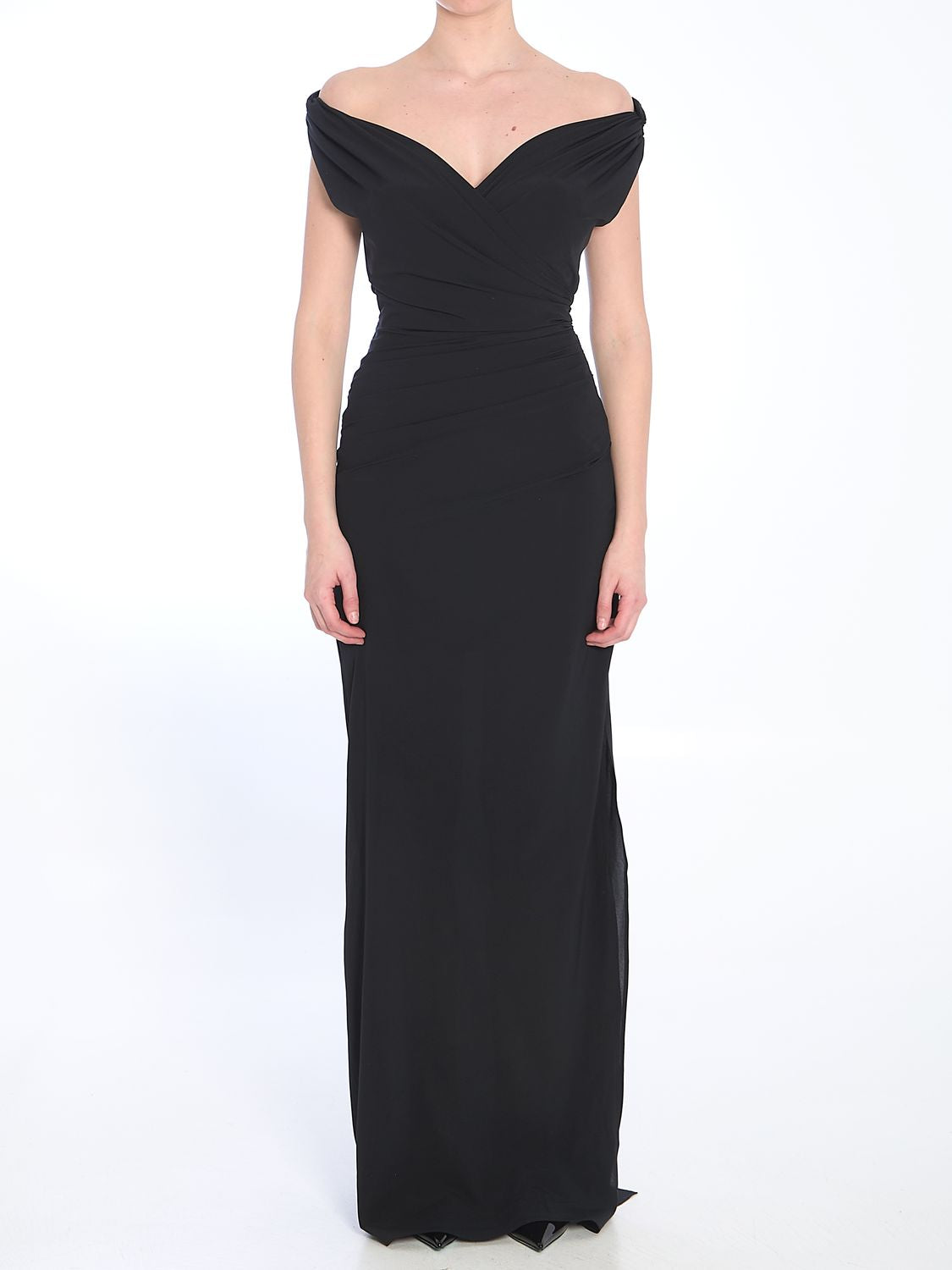 JACQUEMUS Draped Long Dress