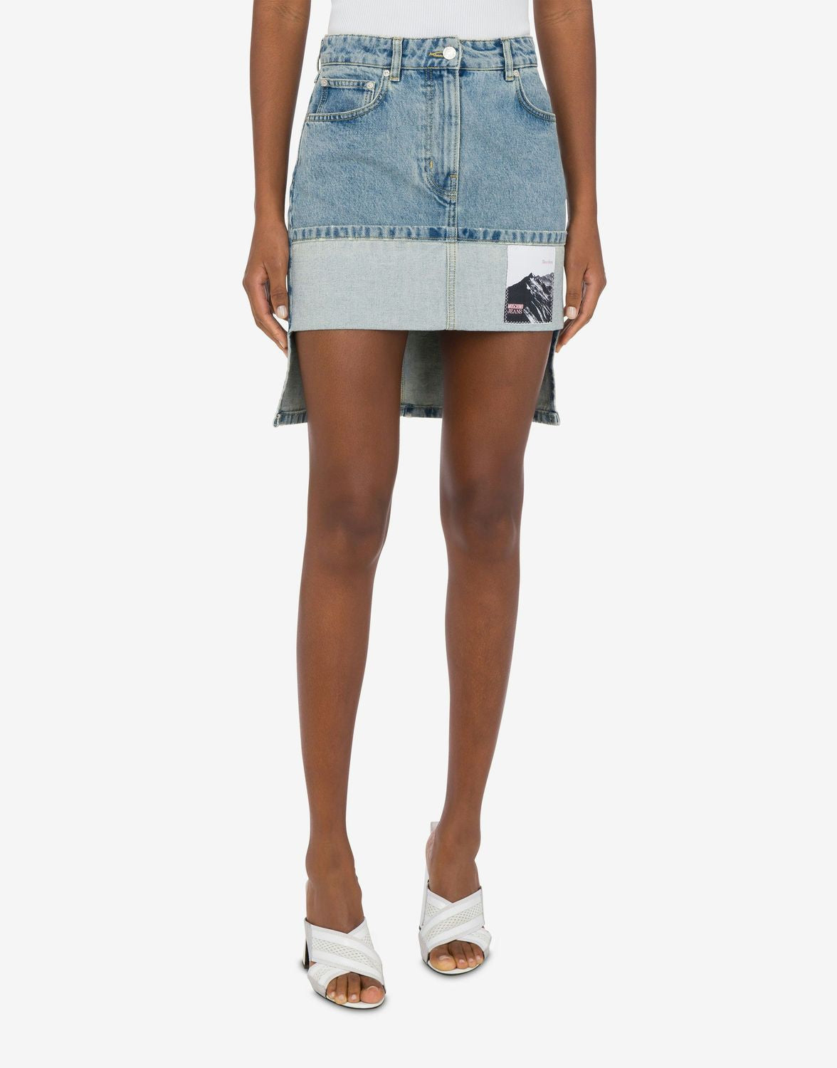 MOSCHINO JEANS Denim Mini Skirt