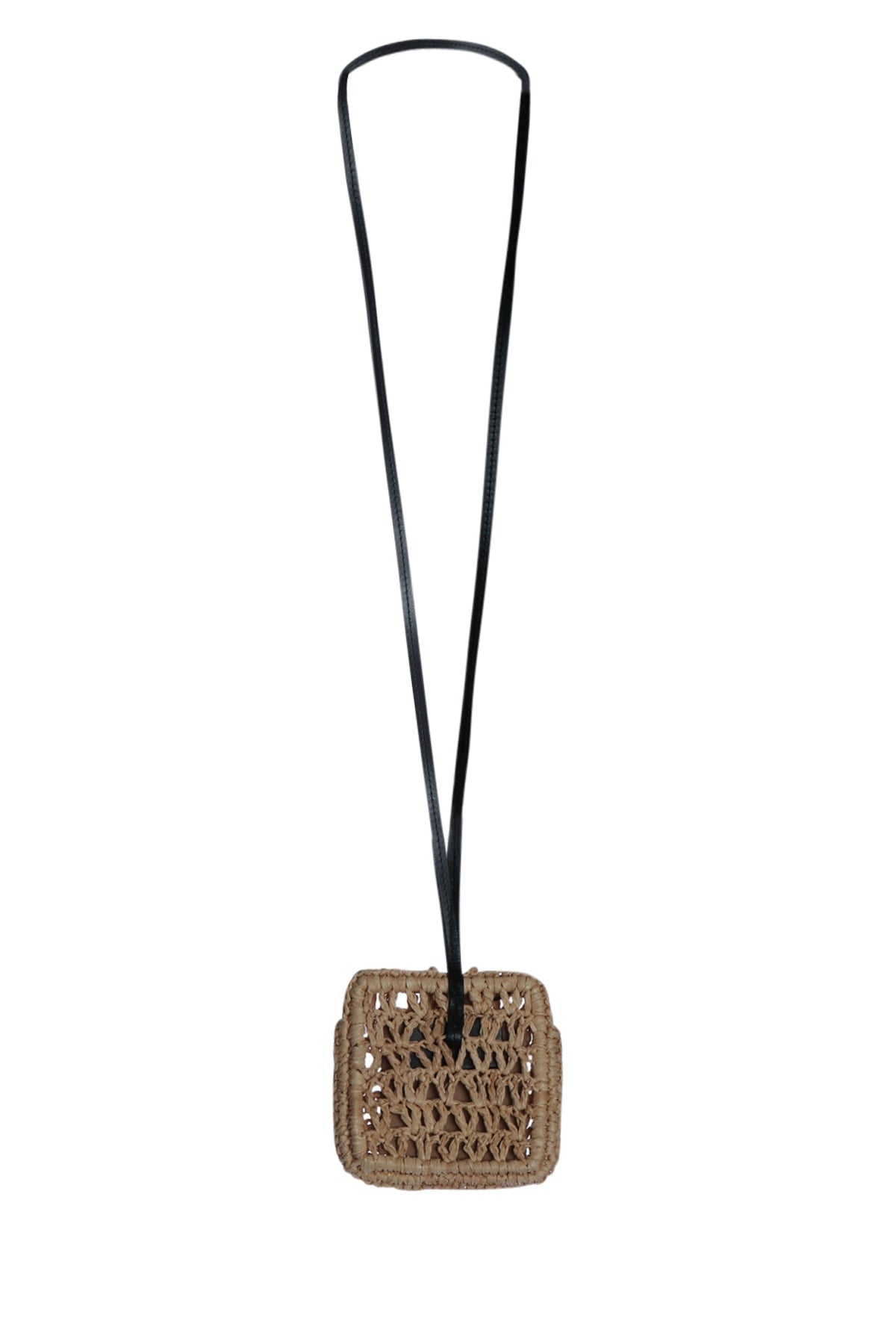 JACQUEMUS Mini Natural Raffia Beach Bag