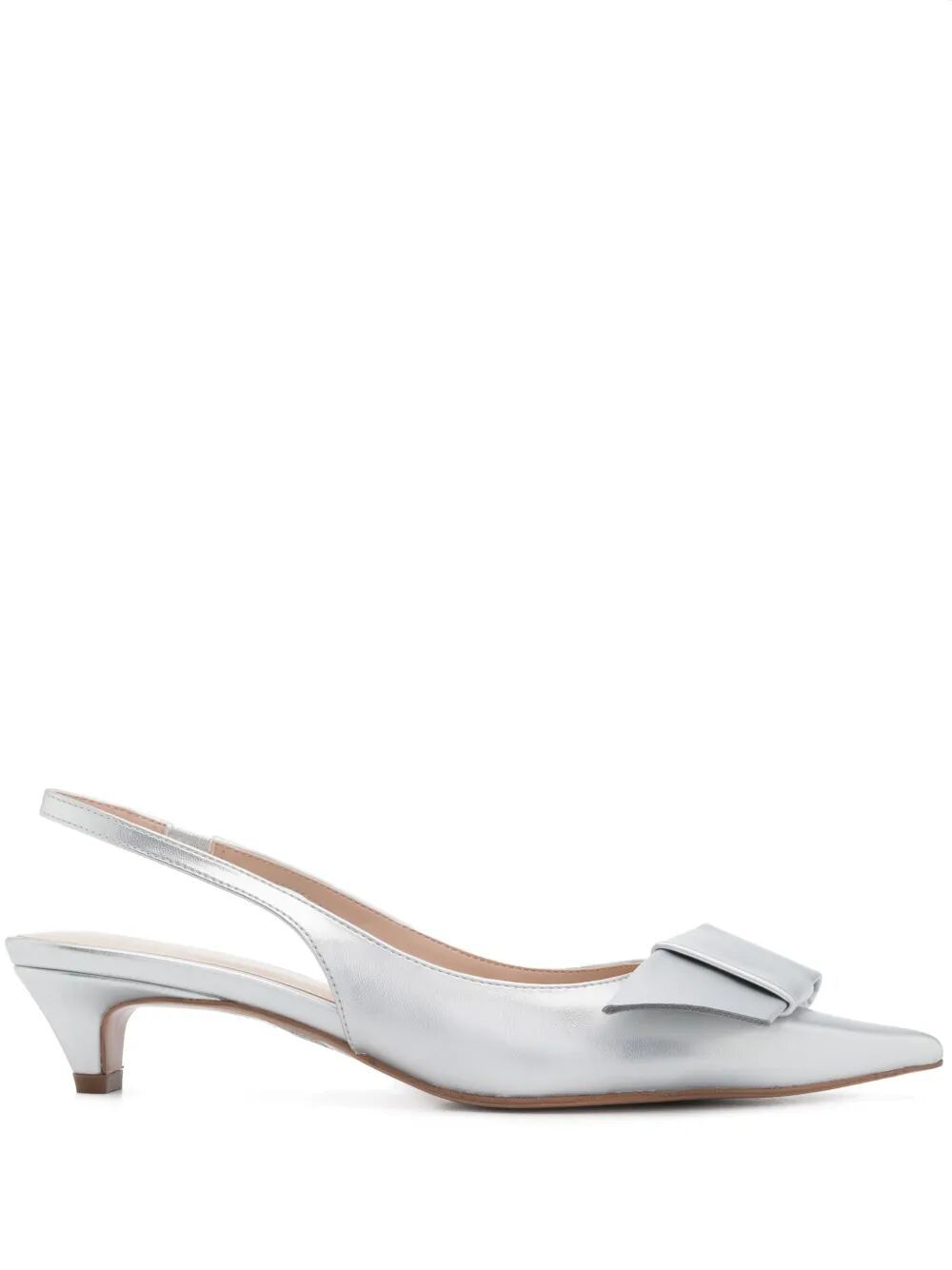 TWIN-SET Metallic Sling Back Pump