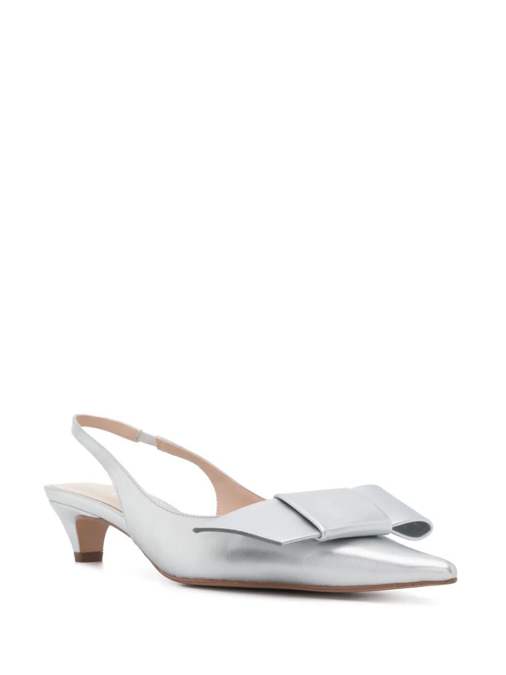 TWIN-SET Metallic Sling Back Pump