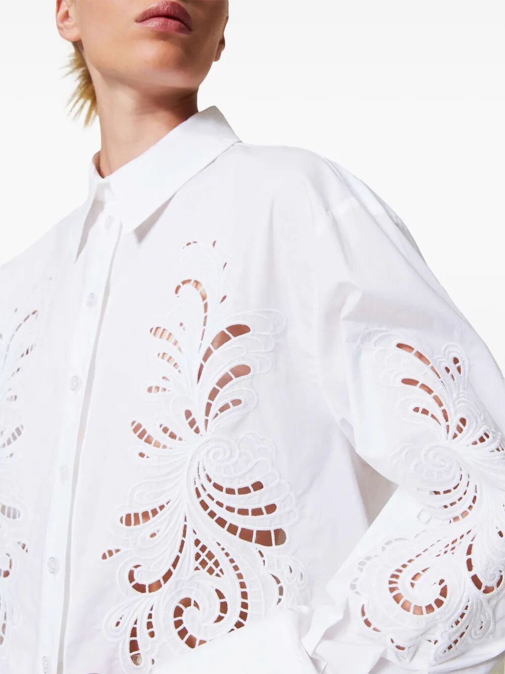 TWIN-SET Embroidered Mini Shirt for Women