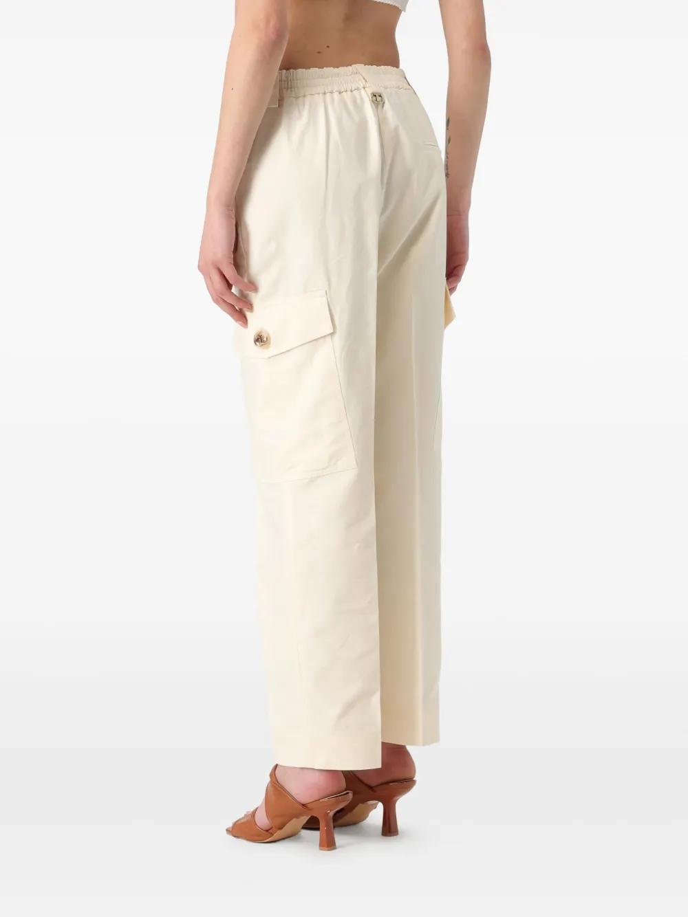 TWIN-SET Stretch Cotton Trousers for Women - SS25 Collection