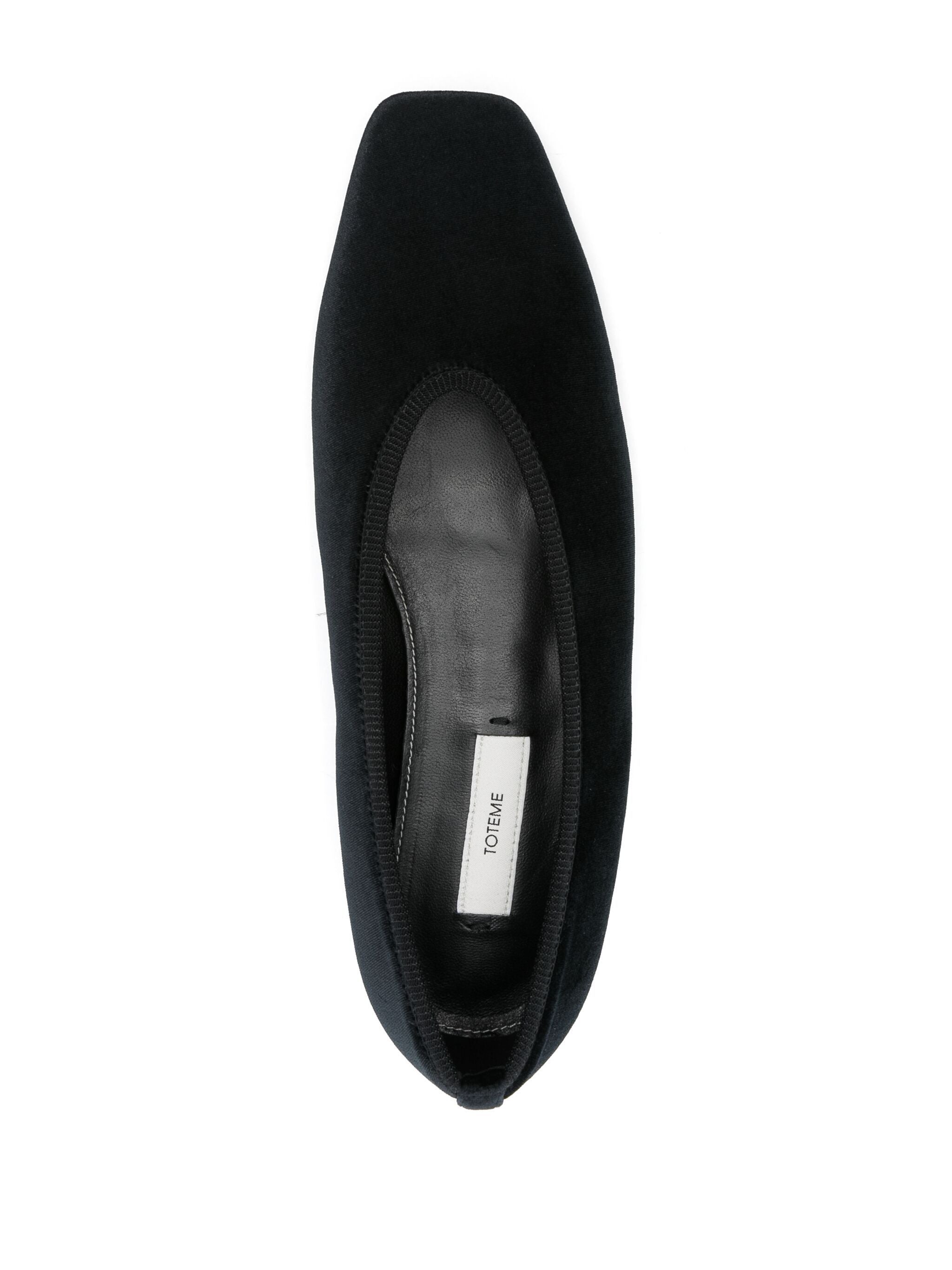 TOTEME Minimalist Velvet Ballerinas for Women