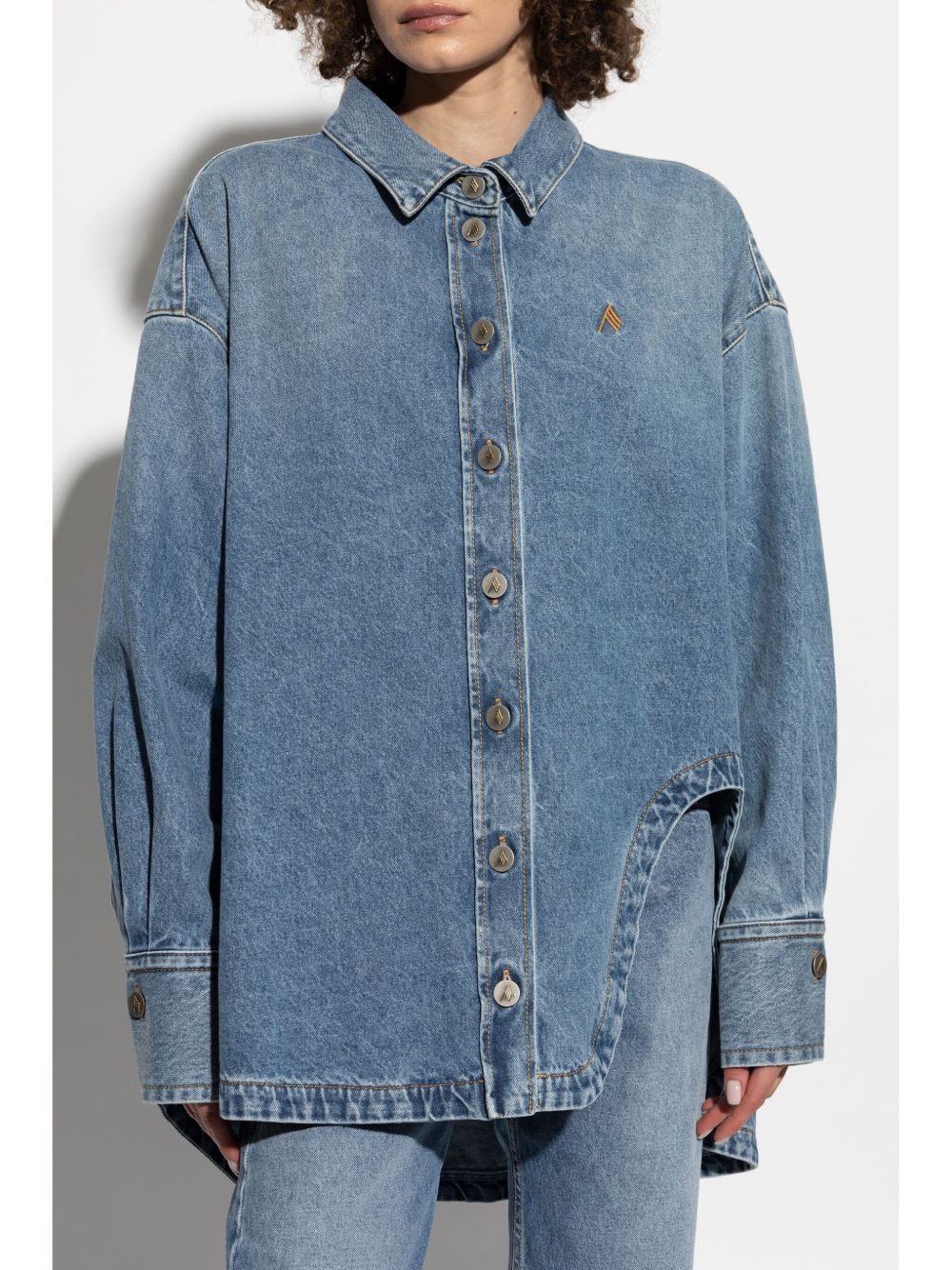 THE ATTICO Denim Cotton Shirt