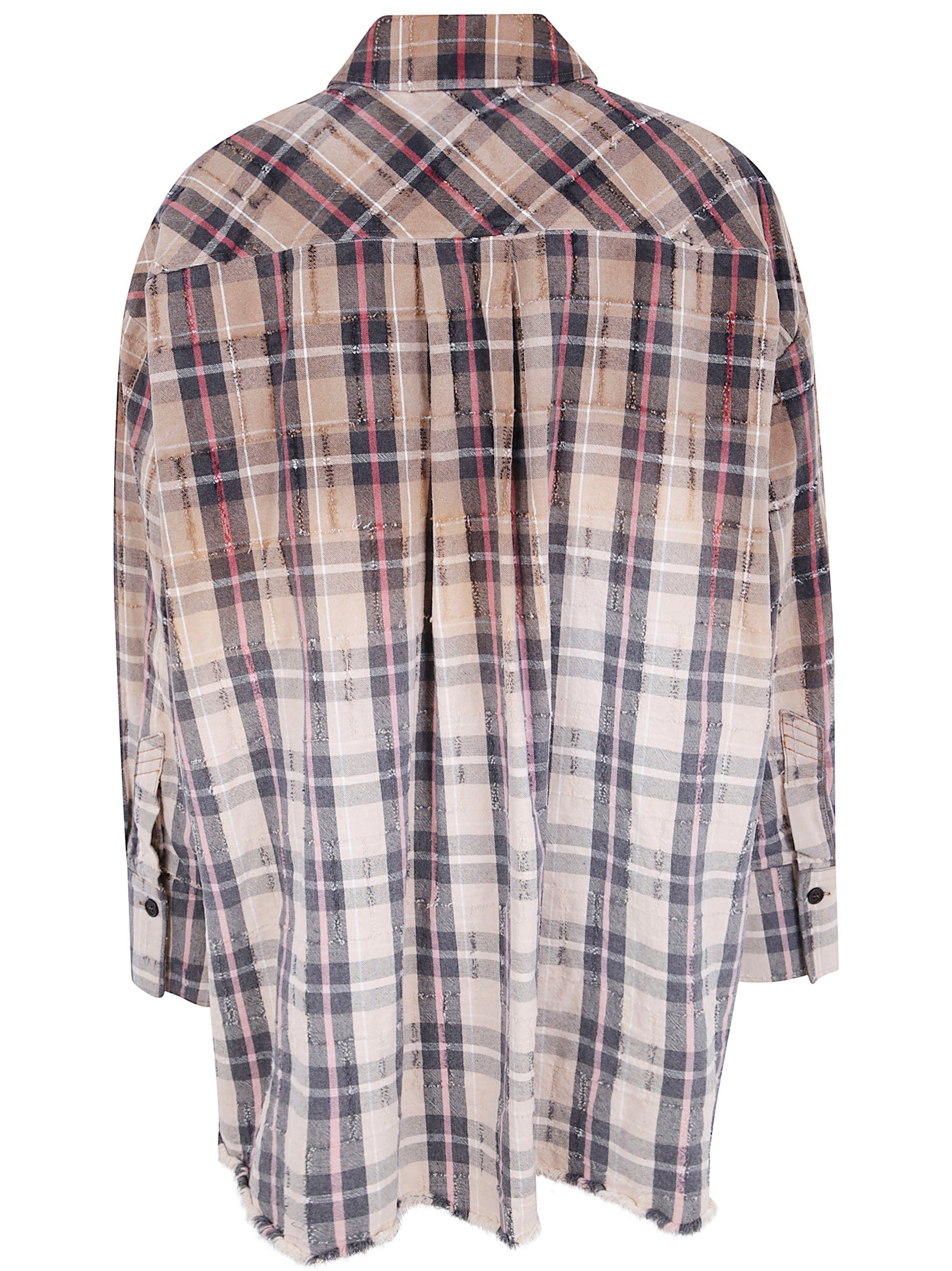 THE ATTICO Brushed Check Flannel Shirt
