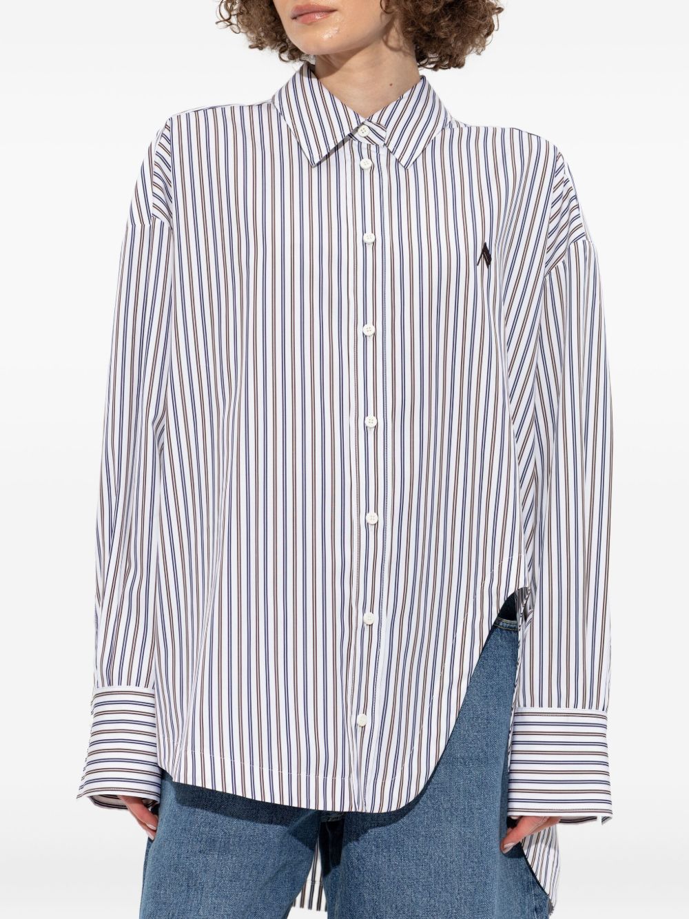 THE ATTICO Striped Cotton Shirt for Women