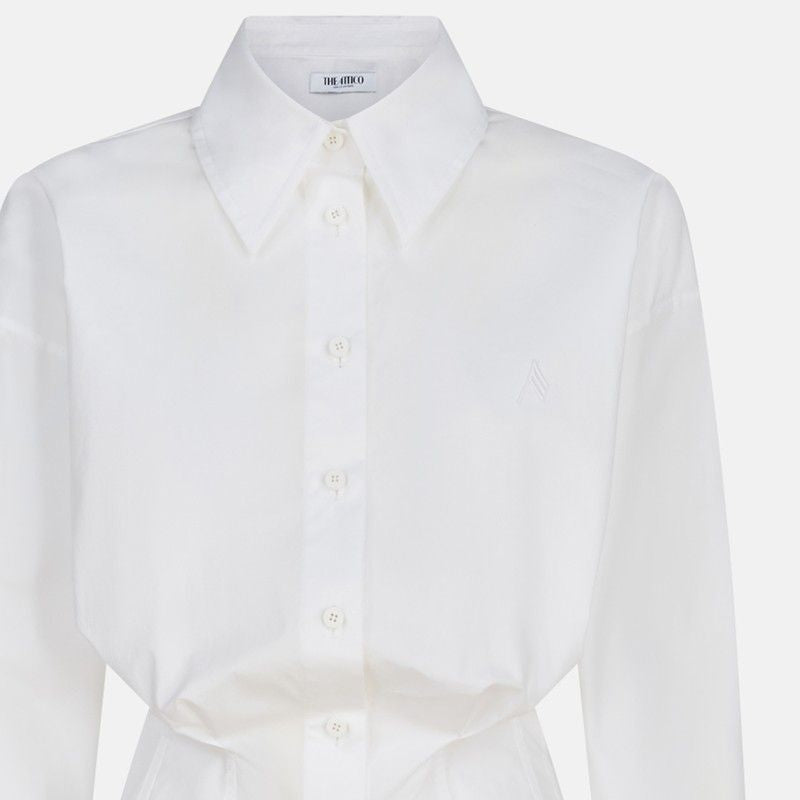 THE ATTICO Fitted Button-Up Cotton Shirt for Women