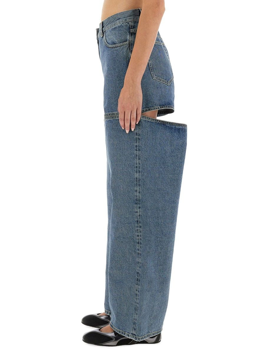 THE ATTICO Wide-Leg Denim Jeans for Women - FW25