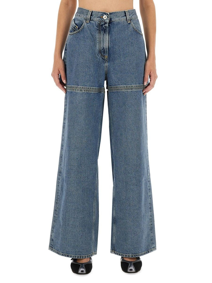 THE ATTICO Wide-Leg Denim Jeans for Women - FW25