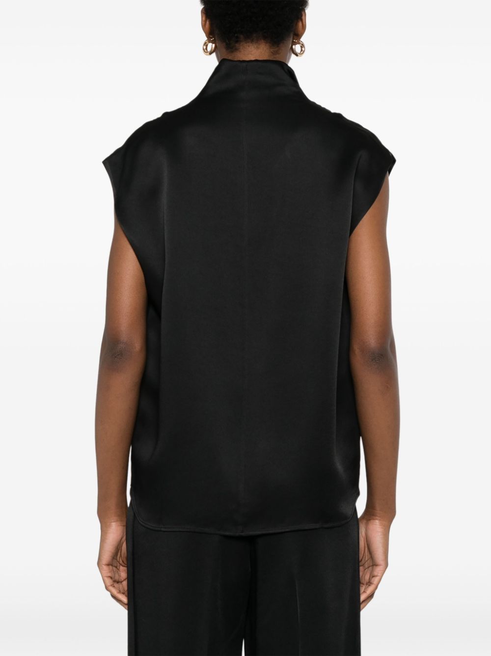 TOTEME Sleeveless Funnel-Neck Top for Women - SS25