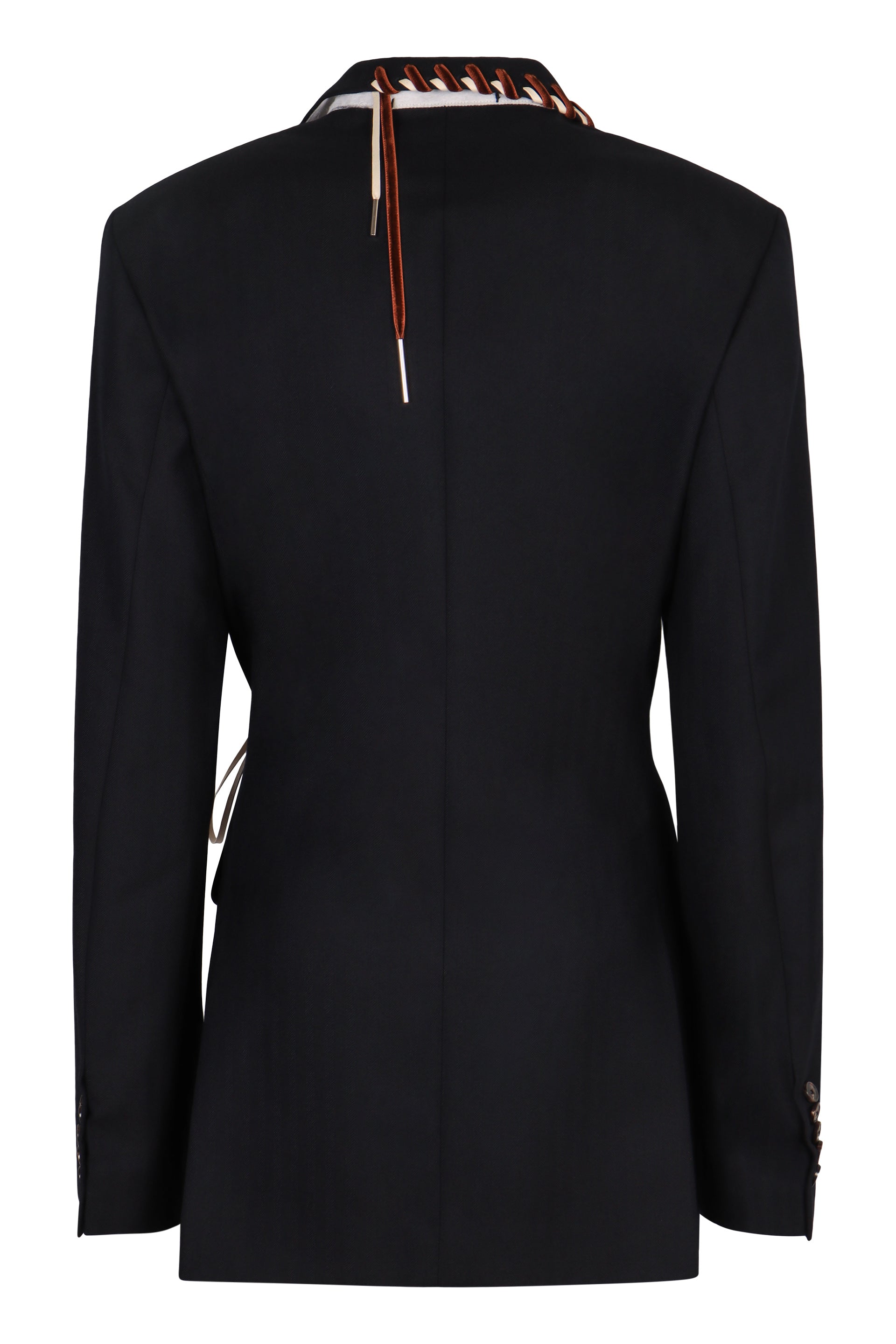 DRIES VAN NOTEN Wool Blazer with Asymmetrical Design for Women - FW25