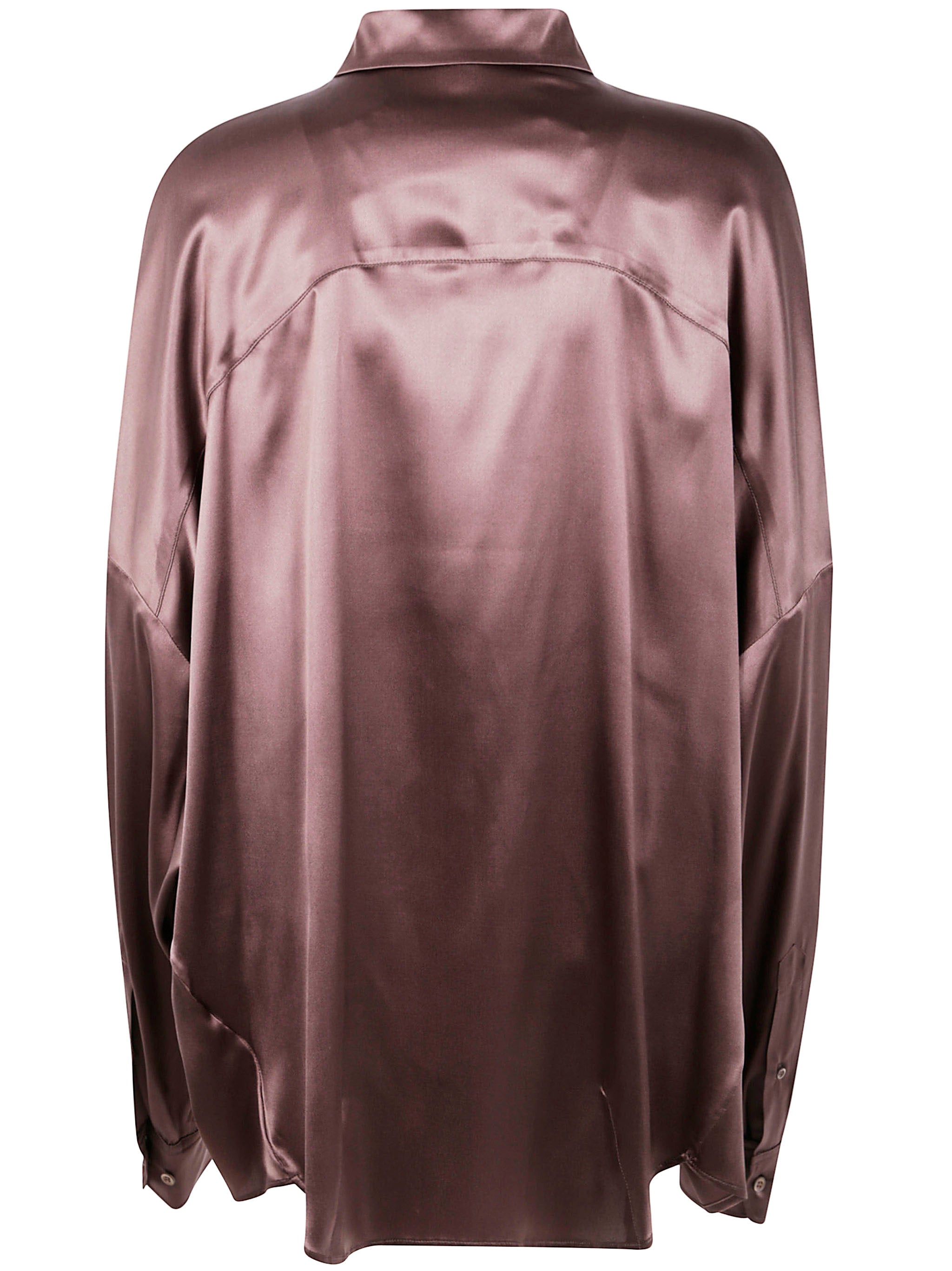 DRIES VAN NOTEN Stretch Satin Shirt